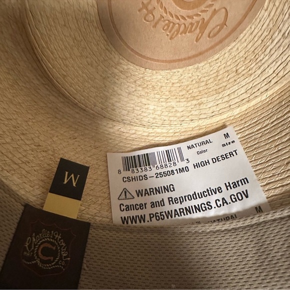 Charlie 1 Horse High Desert Straw Hat - Picture 2 of 2